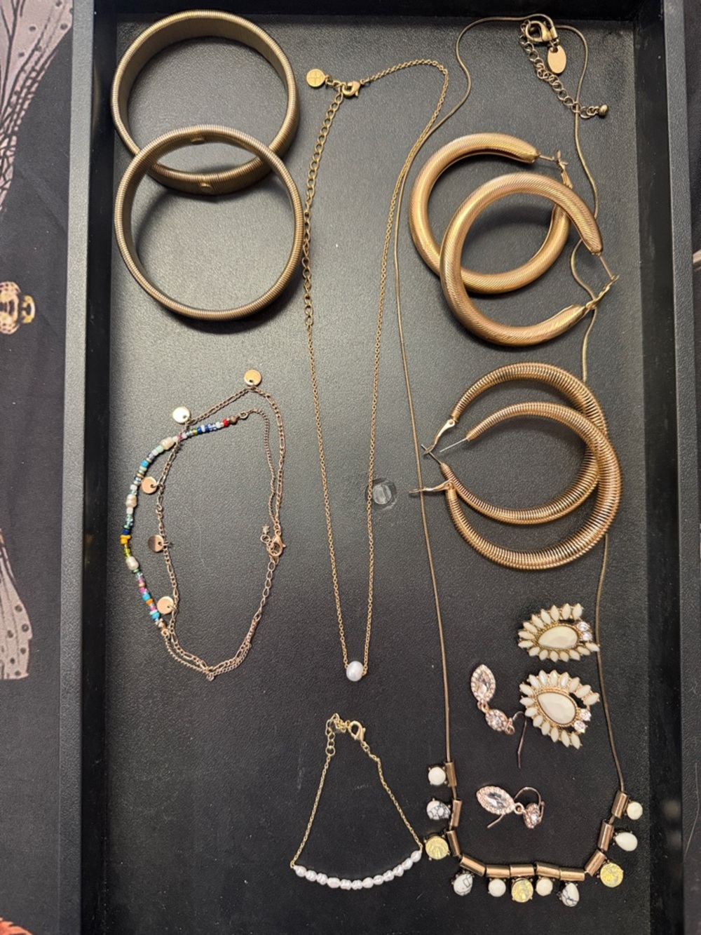 Gold-Tone Multi Jewelry Set - Elegant Women's Accessories Lot of 10